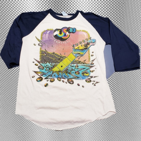 REAL 83 US Festival Favorite Band Concert T ShirtCross Posted on the BUYSELL App - Picture 1 of 12